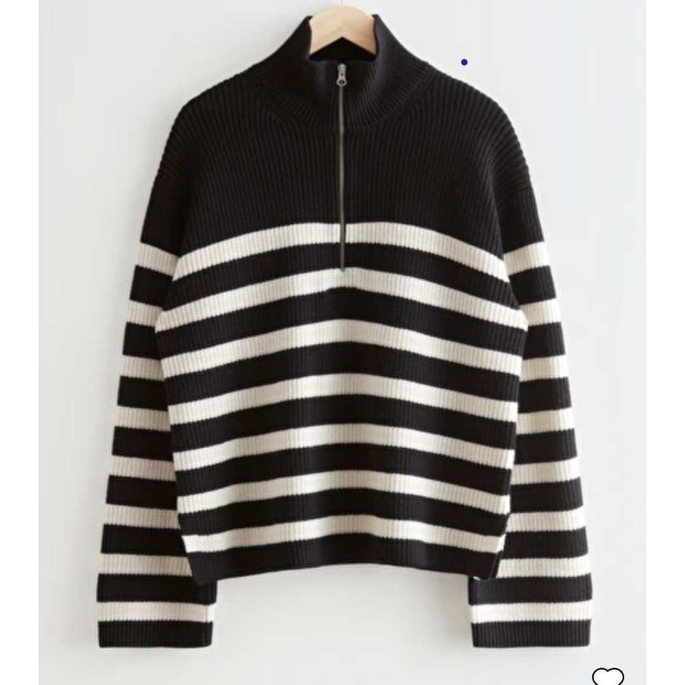 & Other Stories Half-Zip Sweater